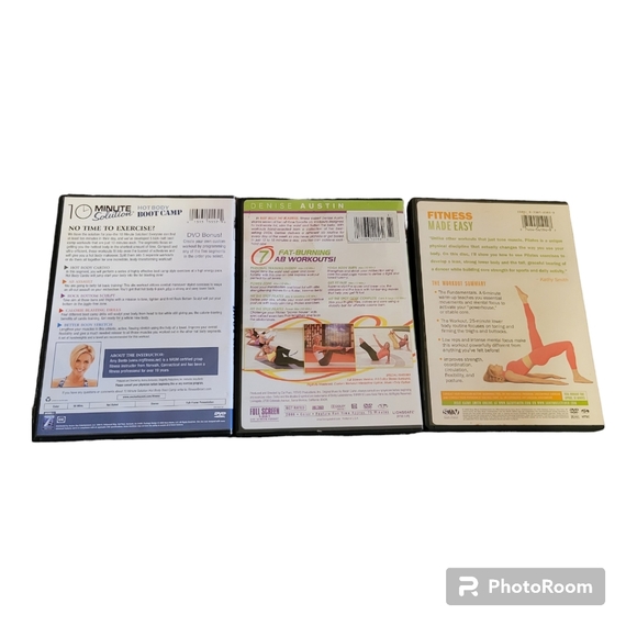 Workout DVD Lot 7 DVDs Denise Austin, Kathy Smith, 10 Minute Solutions, Jackie. - Picture 3 of 10